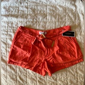 NWT Juicy Couture Boyfriend Shorts, Burnt Coral, Size 8